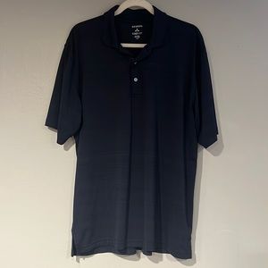 GEORGE Men’s Stretch Navy Slub Polo